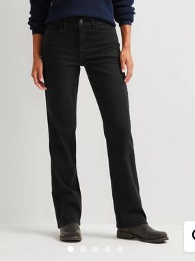 Eddie Bauer Venture Stretch High-Rise Bootcut Jeans Black NEW NWT